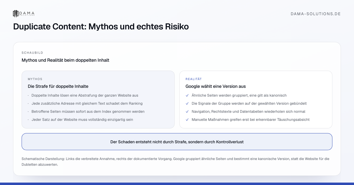 Mythos und Realität beim doppelten Inhalt